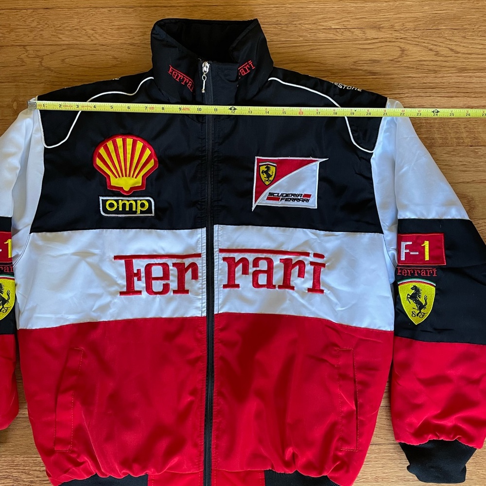 Formula 1 Ferrari Racing Jacket Men’s F1 Embroidered Retro Y2k Unisex - Picture 2 of 6